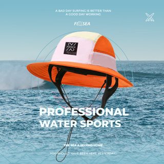 (เน้นกันUV) หมวกกีฬาทางน้ำ ผ้าสะท้อนน้ำ หมวกเล่นเซิร์ฟ หมวกดำน้ำ