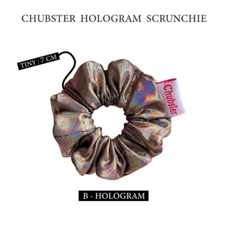 B - Hologram Scrunchie ยางมัดผม (จิ๋ว) ผ้าโฮโลแกรม