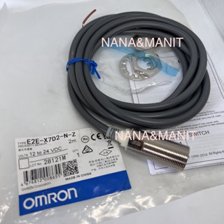 E2E-X7D2-N-Z ระยะจับ 7mmหัว 18 mm จับโลหะ2 สาย NC 12-24V