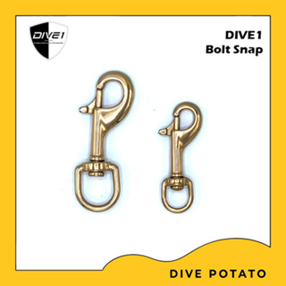 Dive1 Rose Gold Stainless Steel Bolt snap Single snap 90mm / 70mm for scuba diving ตะขอเกี่ยวอุปกรณ์สำหรับการดำน้ำลึก