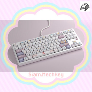 พร้อมส่งที่ไทย Memphis Theme PBT Keycaps 125 keys CHERRY Profile พิมพ์แบบ Dye Sub วัสดุ PBT