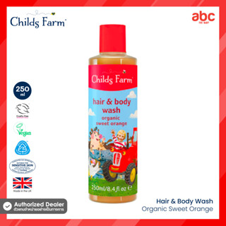 Childs Farm สบู่เหลวอาบน้ำสระผม Baby Hair and Body Wash กลิ่น Sweet Orange (0 months+, 250ml)