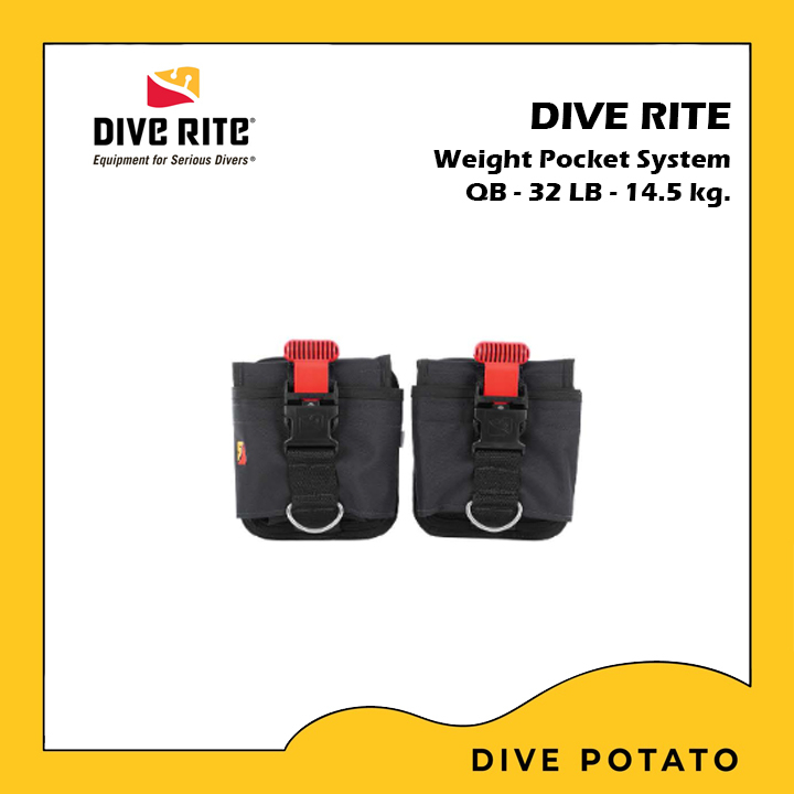 Dive Rite Weight Pocket 32lb / 20lb / 12lb / 4lb Scuba Diving Weight Pocket