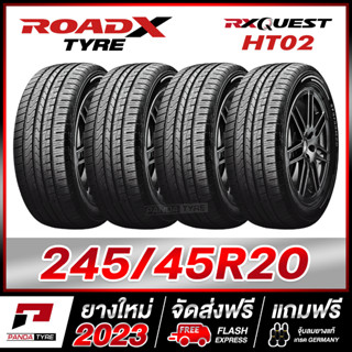 ROADX 245/45R20 ยางรถยนต์ขอบ20 รุ่น RX QUEST HT02 - 4 เส้น (ยางใหม่ผลิตปี 2023)