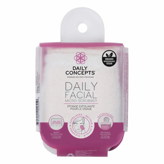 Daily Concepts - DAILY FACIAL MICRO SCRUBBER ฟองน้ำขัดหน้า, ฟองน้ำสครับผิวหน้า