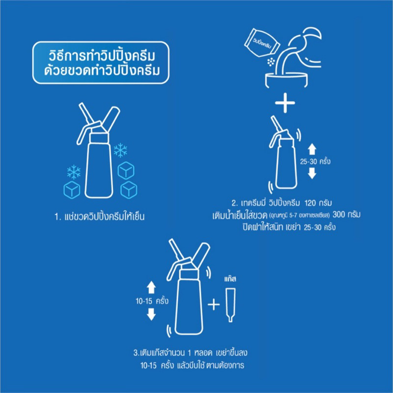 วิปปิ้งครีม แบบผง ตราดรีมมี่ Dreamy มีให้เลือก 2 รส - รูปที่ 5