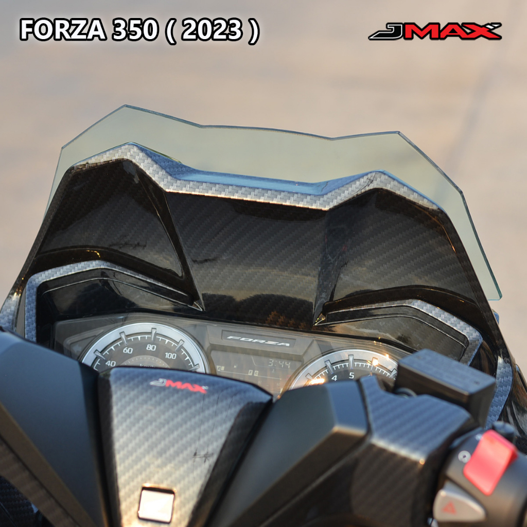 ฝาครอบไมล์ด้านหลัง ตรงรุ่น Forza 300 Forza 350 ปี 2020-24 (ยกเว้นรุ่นจอ TFT) ลายฟิล์มคาร์บอน 6D