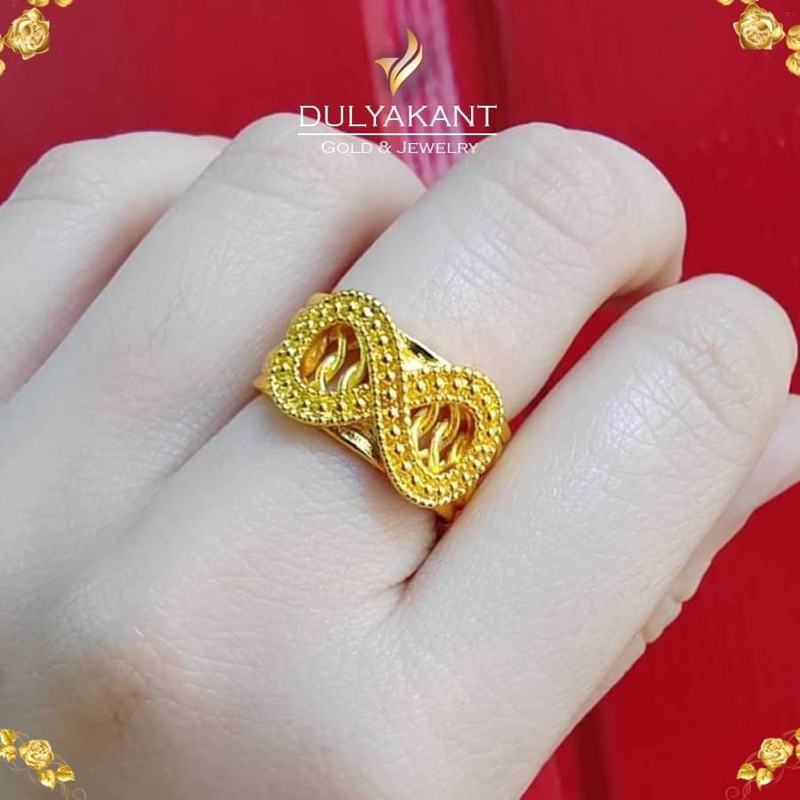 แหวน อินฟินิตี้ เศษทองคำแท้ หนัก 2 สลึง ไซส์ 6-9 (1 ❤️