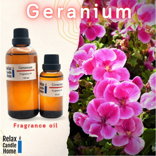 หัวน้ำหอมเกรดพรีเมียม กลิ่นเจอราเนียม Geranium Fragrance oil สำหรับเทียนเเละเครื่องหอม 30ml/100ml