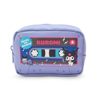 กระเป๋า Sanrio Pouch Cassette Style แบบ Kuromi ทำจากหนัง PU ด้านในมีแถมลูกอม (หมดอายุ 9/2023)