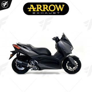 ท่อสูตร/ท่อแต่ง/ท่อไอเสีย Arrow Slip on Dark-Black : for Yamaha XMax300 2017-2020/All new euro5 21-22