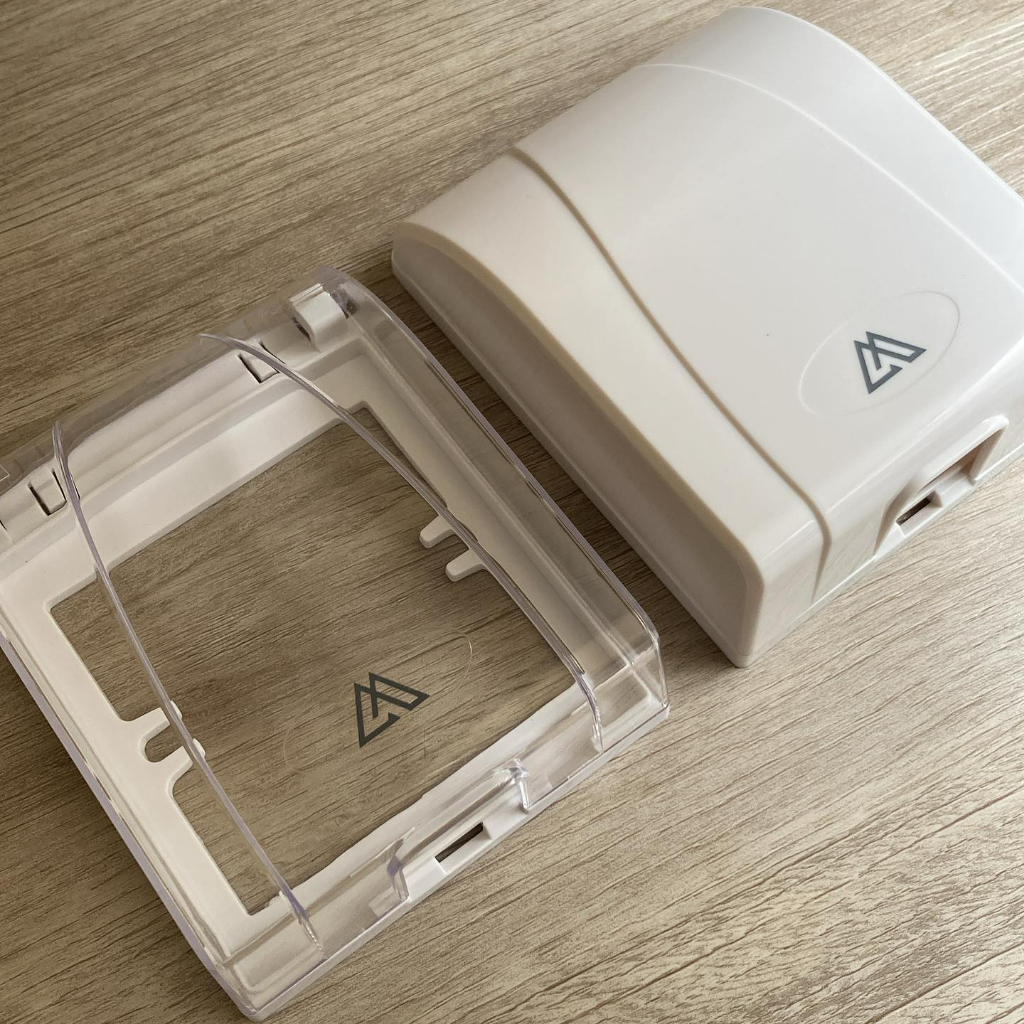 ฝาครอบกันน้ำแบบใส [SAHN] รุ่น White Series ดีไซน์สวยงาม และทันสมัย - รูปที่ 2