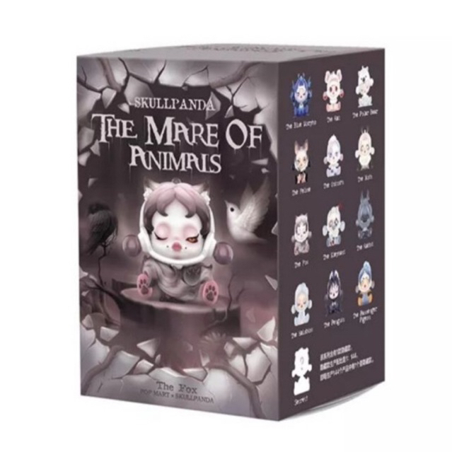 (Live/วีดิโอลด100฿) กล่องสุ่มพร้อมส่ง Skullpanda The Mare of Animals : Pop Mart