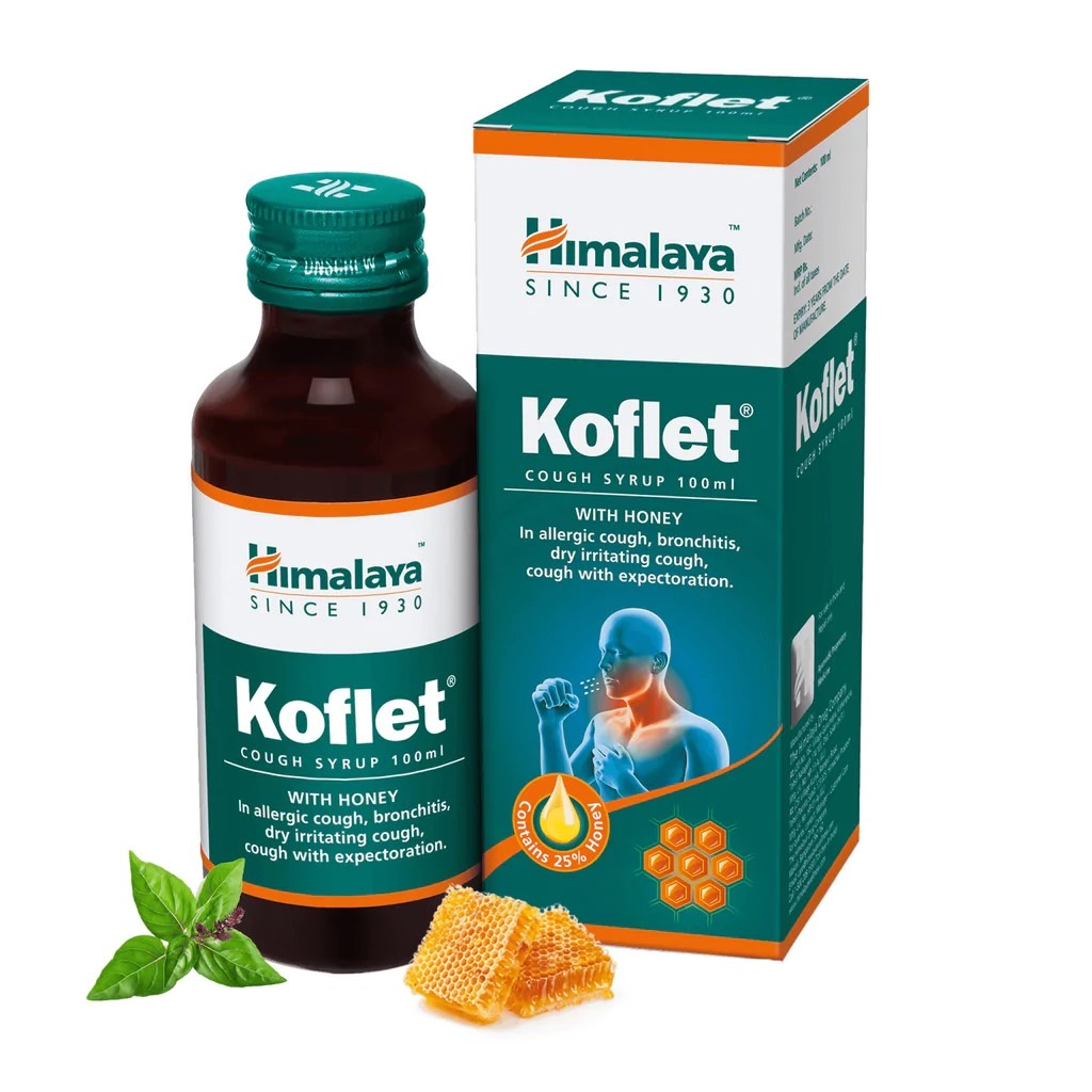 Himalaya Koflet Syrup – The Cough Reliever หิมาลายาคอฟเล็ตไซรัป 100มล