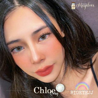 (บิ๊กอายตาโต) รุ่น Chloe  Gray - Mayalens คอนแทคเลนส์ เทา น้ำตาล  ค่าน้ำ55% ลายสุดฮิต 4โทน  ตาหวาน สวย เซ็กซี่