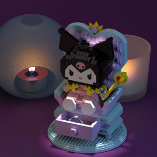 ตัวต่อนาโนไซส์ XXL - Gejia 6066 - Sanrio - Kuromi &amp; Throne 1256pcs