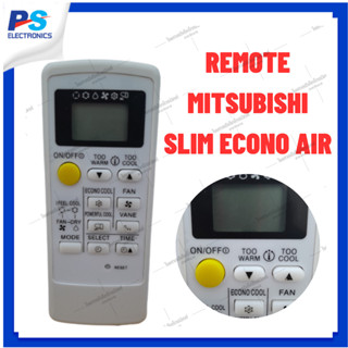 รีโมทย์แอร์มิตซู หน้าดำ Remote Mitsubishi รุ่นMR.SLIM ECONO AIR