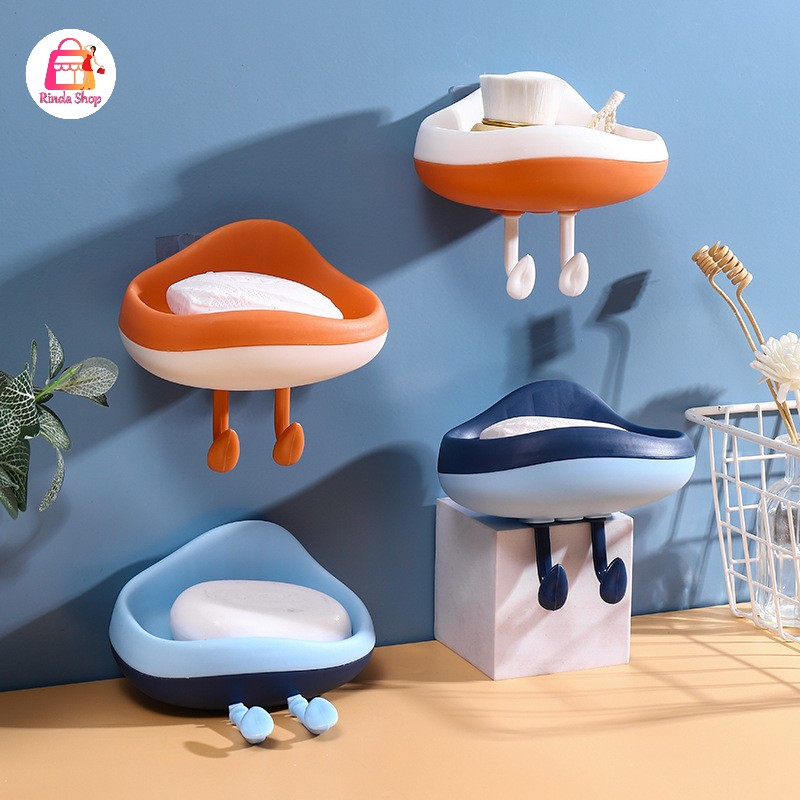ที่วางสบู่ ที่วางสบู่ติดผนัง ที่วางฟองน้ำล้างจาน ถูกกว่าโรงงาน 4 สี ติดผนัง ไม่ต้องเจาะ