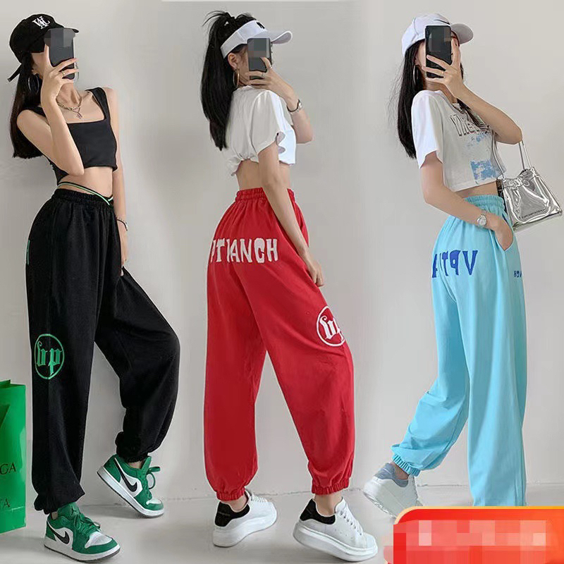 กางเกงเต้นใส่ได้ทั้งหญิงและชายทรงฮิปฮอปขายาว