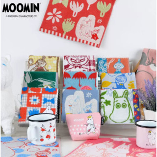 MOOMIN ผ้าขนหนู cotton แท้ เนื้อผ้าหนานุ่ม ซับน้ำได้ดี ผ้าเช็ดตัวผืนเล็ก ผ้าเช็ดผม ผ้าเช็ดหน้า