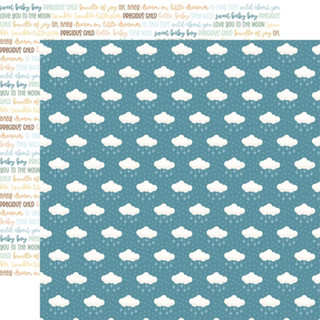 Our Baby Boy Double-Sided Cardstock 12"X12" : Dreamy Clouds