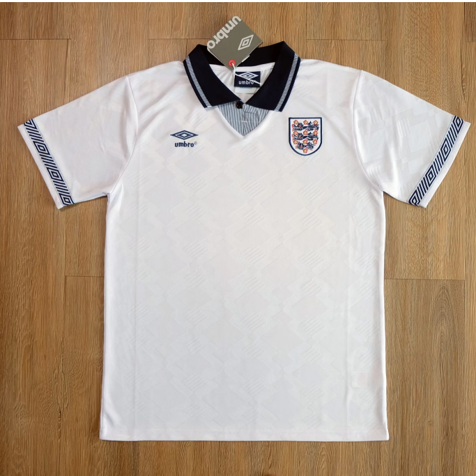 เสื้อบอลย้อนยุค อังกฤษ ทีมเหย้า England Home ปี 1990 เกรด AAA