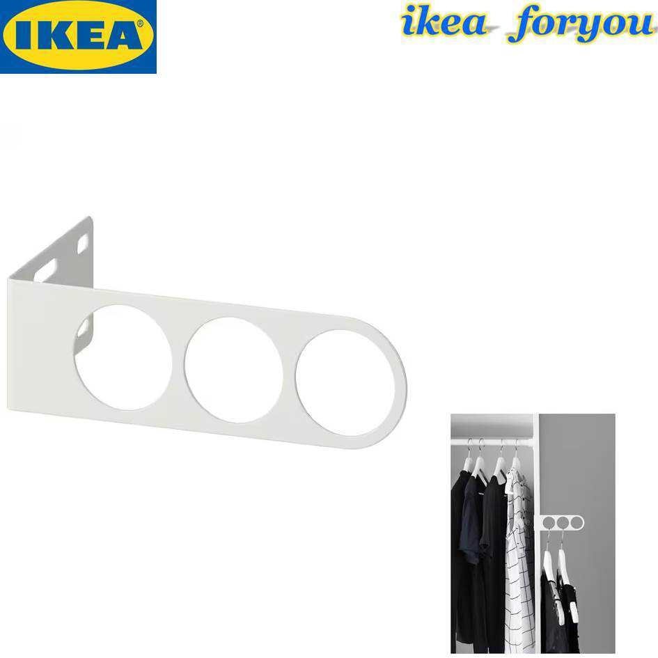 IKEA ที่แขวนเสื้อหน้าตู้เสื้อผ้า  สีขาว KOMPLEMENT คอมเพลียเมนท์ (602.569.36)