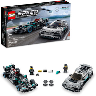 LEGO Speed Champions Mercedes-AMG F1 W12 E 76909 Performance &amp; Project One 2 Car Models Set, Collectible Toy Race Cars