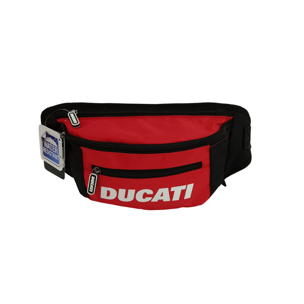 Ducati Waist bag กระเป๋าคาดเอวดูคาติลิขสิทธิ์แท้ ขนาด 17x41x9 cm. DCT49 150