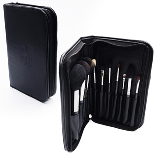 SB24 Brush bag กระเป๋าแปรงแต่งหน้าแบบซิป หนังเทียม ใส่ได้ 11 ชิ้น