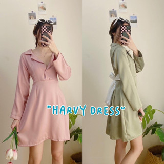 HARVY DRESS | เดรสเชิ้ตแขนยาวผ้าซาร่า