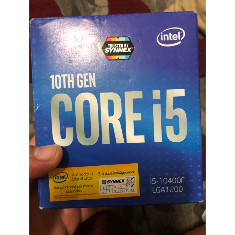 i5-10400f 6/12 thread gen10(1200) ของใหม่ ประกัน it city 7/2024