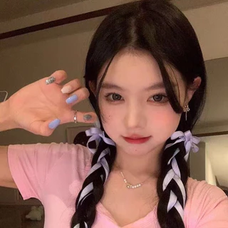 (บส001)🎀โบว์เส้น โบว์ผูกผม ริบบิ้นผูกผม