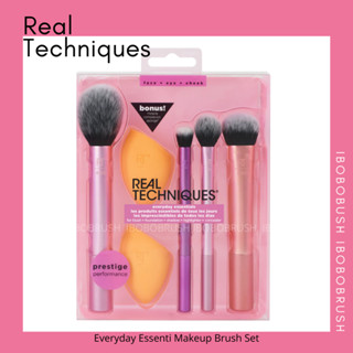 Real Techniques (Everyday Essentials1997) Makeup Brush Set ฟองน้ำ2ชิ้น