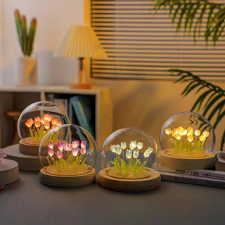 SmallStore ดอกทิวลิป โคมไฟ Led รูปดอกทิวลิปจําลอง เพ้นท์มือ ของขวัญวันเกิด ของให้แฟน คอมไฟดอกไม้ ของขวัญปัจฉิม