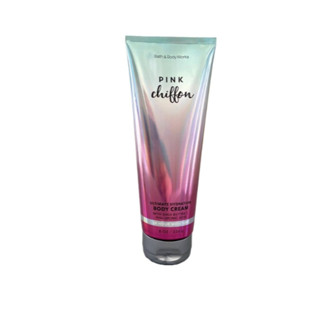 Bath &amp; Body Works BBW Ultra Shea Body Cream Signature Collection PINK chiffon 226 g. ครีมบำรุงผิวกายแบรนด์ดังจากอเมริกา