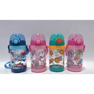 กระติกน้ำ Smiggle  Tritan Bottle  BPA Free  ขนาด 500มล.  หลอดเด้งแบบดูด พับเก็บได้