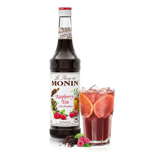 (WAFFLE) โมนิน ไซรัปชาราสเบอร์รี่ บรรจุขวด 700 ml. MONIN Raspberry Tea Syrup น้ำเชื่อม MONIN Tea Concentrate