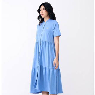 TRANQUIL BLUE MIDI LENGTH LADY DRESS ชุดเดรสสีฟ้าโอเวอร์ไซส์