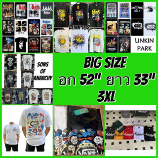 อก52" ยาว33" No4/4 ไซ้สใหญ่ 3XL size XXXL เสื้อวงร็อค เสื้อวง เสื้อยืด เสื้อวินเทจ