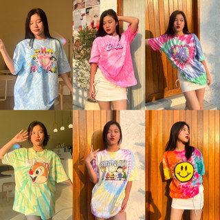 ✿ It’S MY DAY ✿ เสื้อยืด Oversize ผ้ามัดย้อมสกรีนลายน่ารัก ต้อนรับซัมเมอร์ซัมใจ 🏖️🏊🏻‍♀️