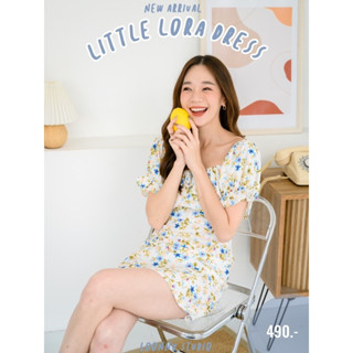 🪴NEW ARRIVAL🪴 #LNS090 " Little Lora Dress " เดรสสุดคิ้วท์~ มินิเดรสแขนพองๆตุ๊กตา ดีเทลช่วงอกเป็นสม็อคยืดหยุ่นได้