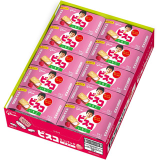 Glico Bisco Mini Pack (สตรอเบอร์รี่) ครีมแซนวิช บิสกิต 5 ชิ้น X 40 ชิ้น ส่งตรงจากญี่ปุ่น