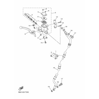 B8A-F5867-00  ปะกับกระปุกดิสค์ 1ชิ้น