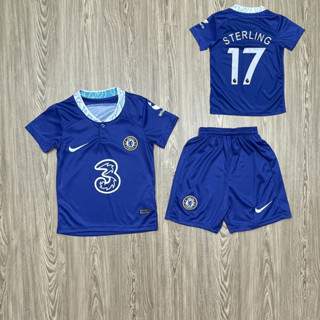 ชุดบอลเด็ก ชุดกีฬาเด็ก ทีม Chelsea ซื้อครั้งเดียวได้ทั้งชุด (เสื้อ+กางเกง) ตัวเดียวในราคาส่ง เกรดA