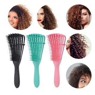 **พร้อมส่งในไทย** Detangle Hairbrush แปรงหวีผมสุขภาพมหัศจรรย์หวีนวดหนังศีรษะแบบแห้งเร็วหวีซิลิโคน