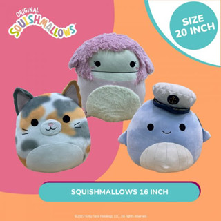 Squishmallows  ตุ๊กตาผ้าขนาด 20 นิ้วคุณสมบัติพิเศษ ยิ่งเล่นจะทำให้ตุ๊กตายิ่งนุ่ม