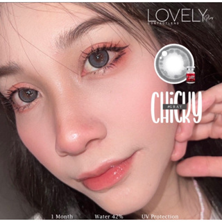 คอนเเทคเลนส์สีเทา Bigeye gray ขนาดตาโต รุ่น Chiky คอนเเทคเลนส์กรองเเสง ✨มีเลขที่จดเเจ้งปลอดภัยต่อดวงตา✨