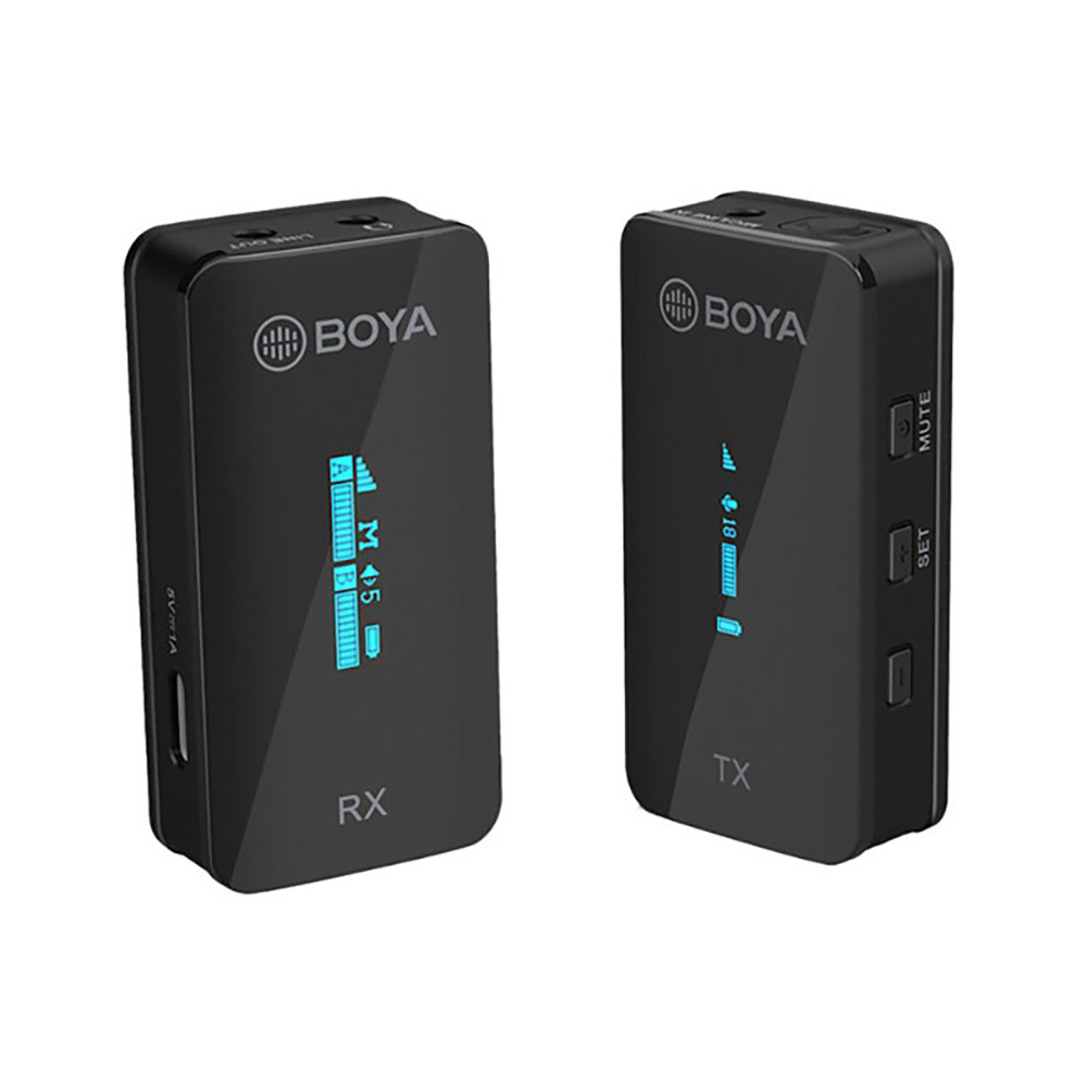 Boya by-xm6 S1 microphone wireless lavalier system ไมค์ไร้สาย ไมค์ขนาดเล็ก อุปกรณ์เสริม สามารถต่อกับโทรศัพท์ มือถือได้