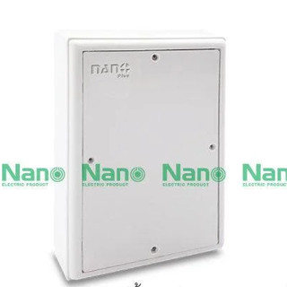 แผงไฟฟ้าพลาสติก (Switch board) 8*10 สีขาว Nano มือ 1 พร้อมส่…